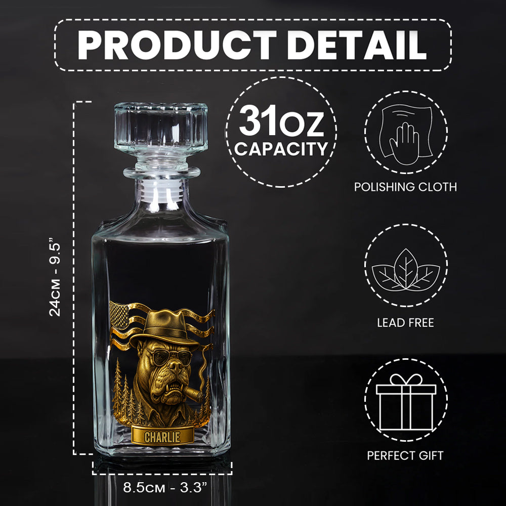 Mafia Pitbull – Personalisiertes Pitbull-Whisky-Dekanter-Set