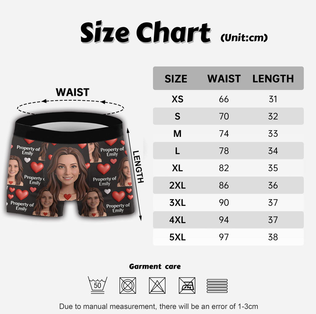 Property Of Girlfriends, Boyfriends - Personalized Couple Men’s Boxer Briefs