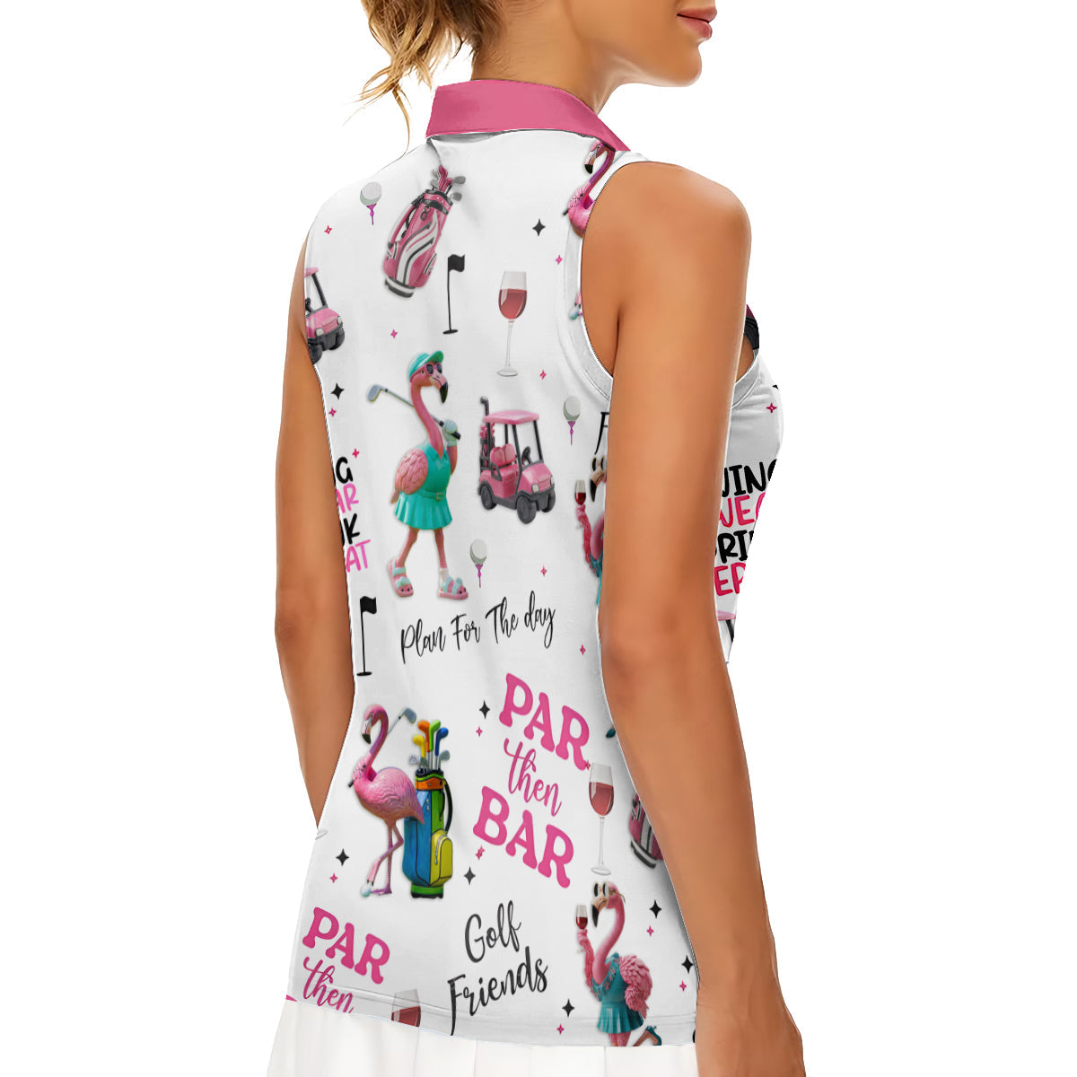 Par Then Bar - Personalized Golf Sleeveless Polo Shirt