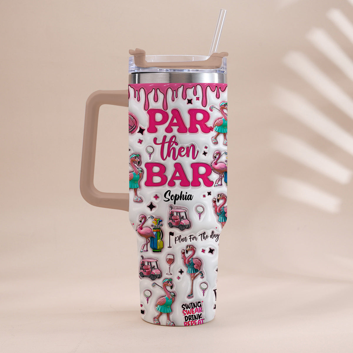 Par Then Bar – Personalisierter Golfbecher mit Henkel