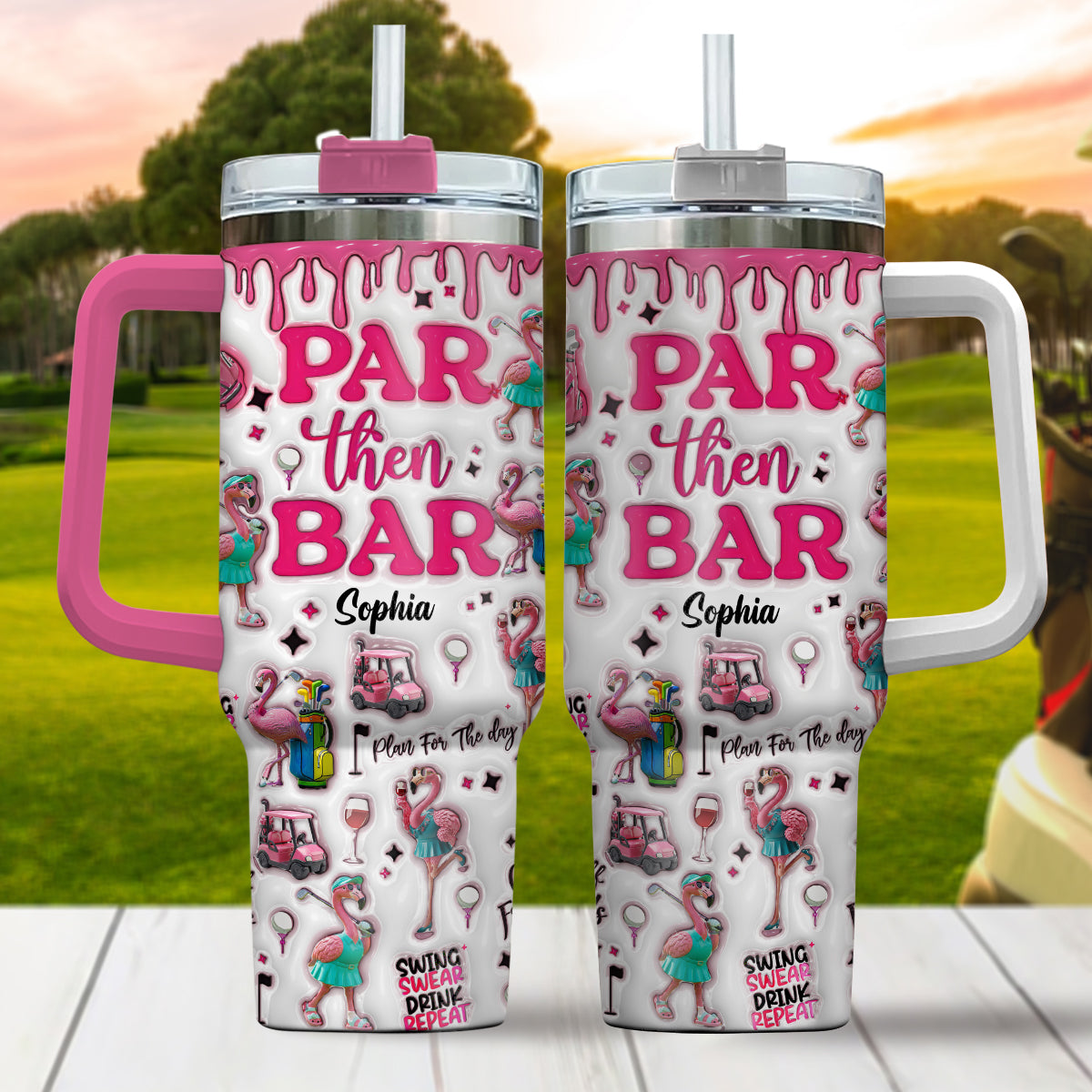 Par Then Bar – Personalisierter Golfbecher mit Henkel