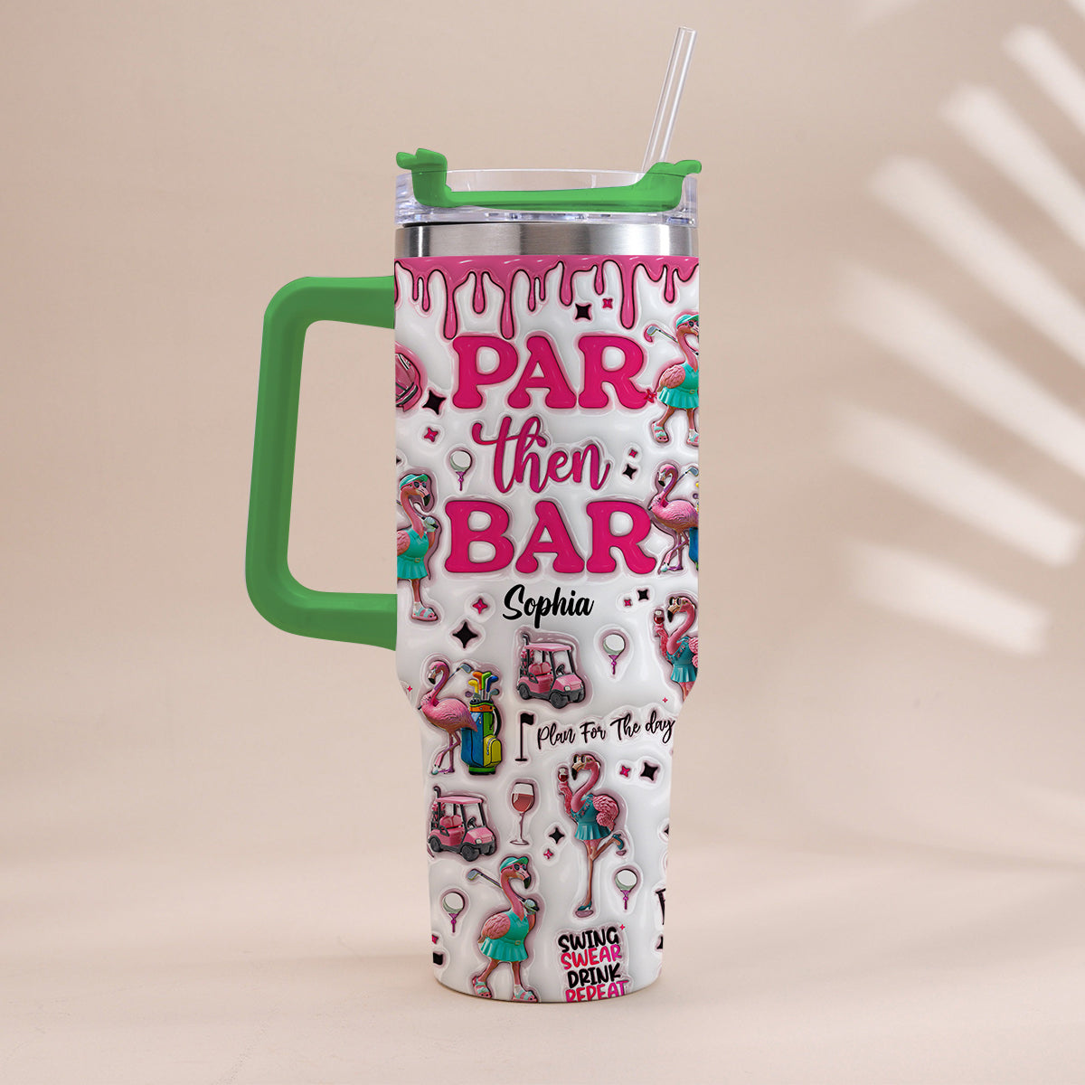 Par Then Bar – Personalisierter Golfbecher mit Henkel
