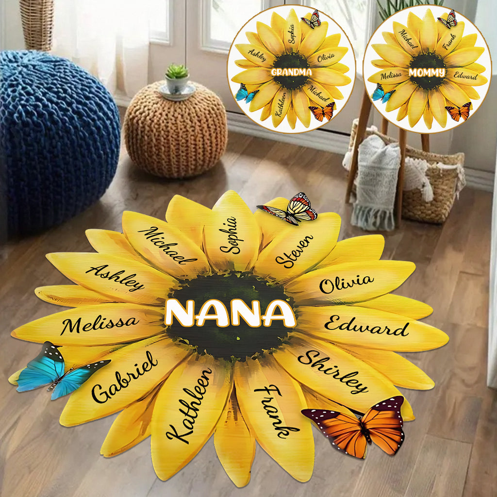 Nana Grandma - Personalized Grandma Shaped Doormat