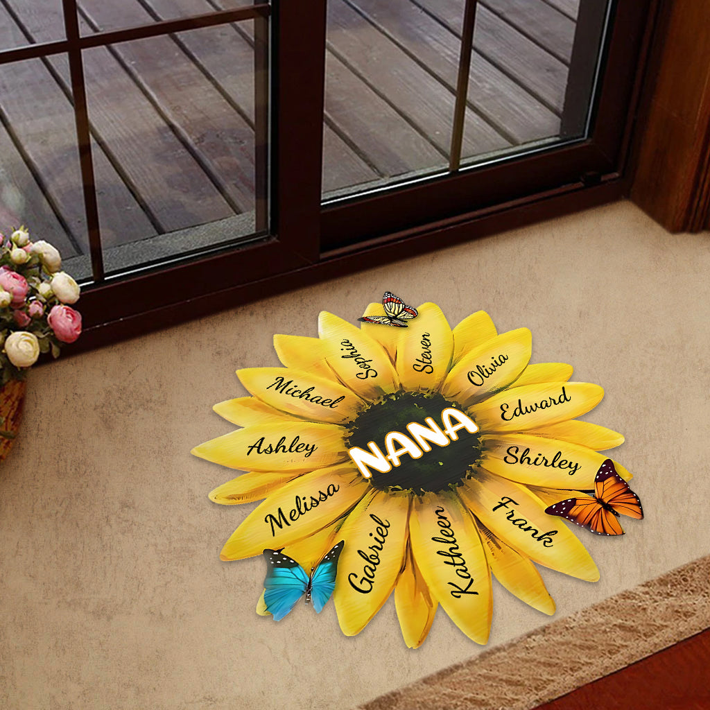 Nana Grandma - Personalized Grandma Shaped Doormat