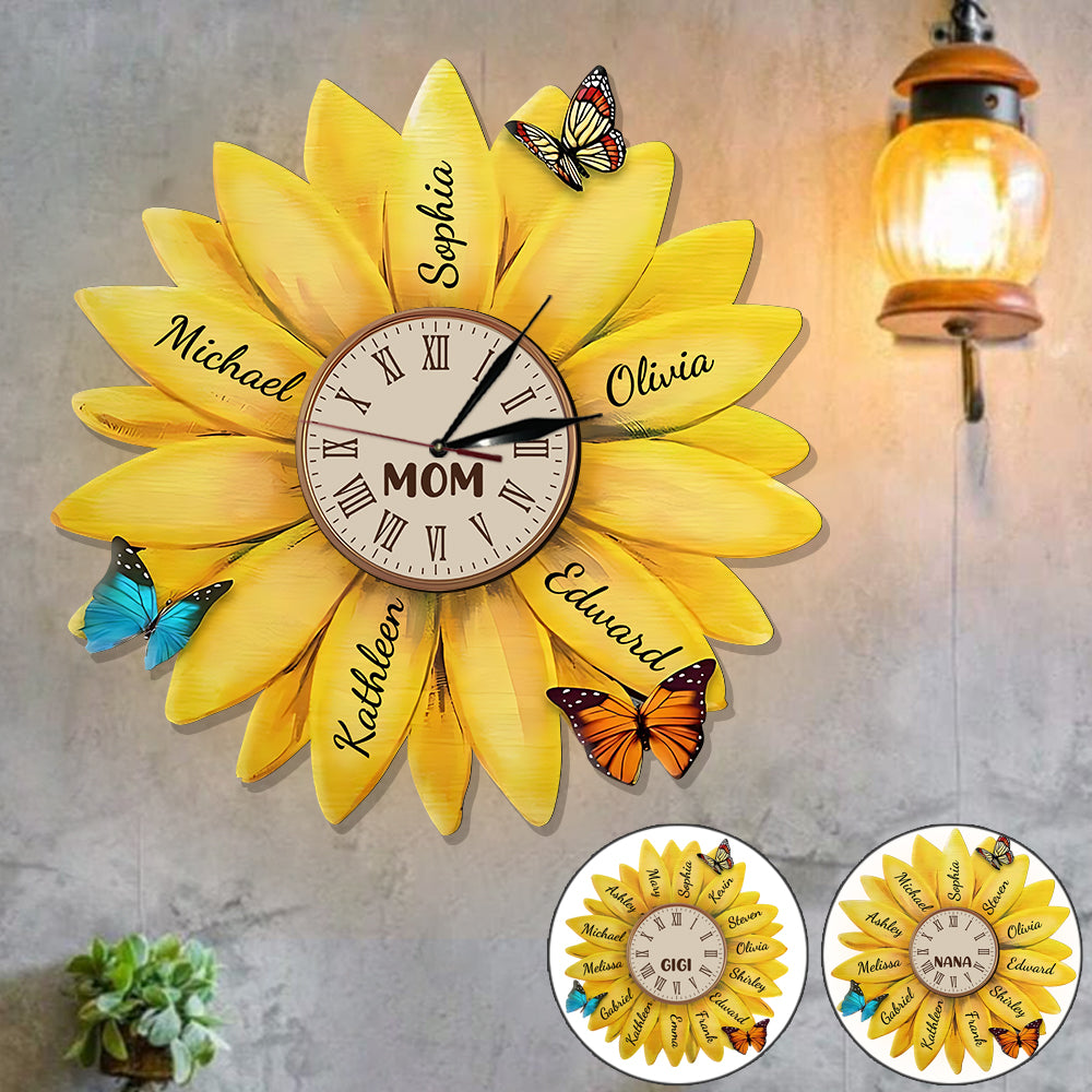 Best Mom Ever - Personalized Mother LED Light Wall Clock