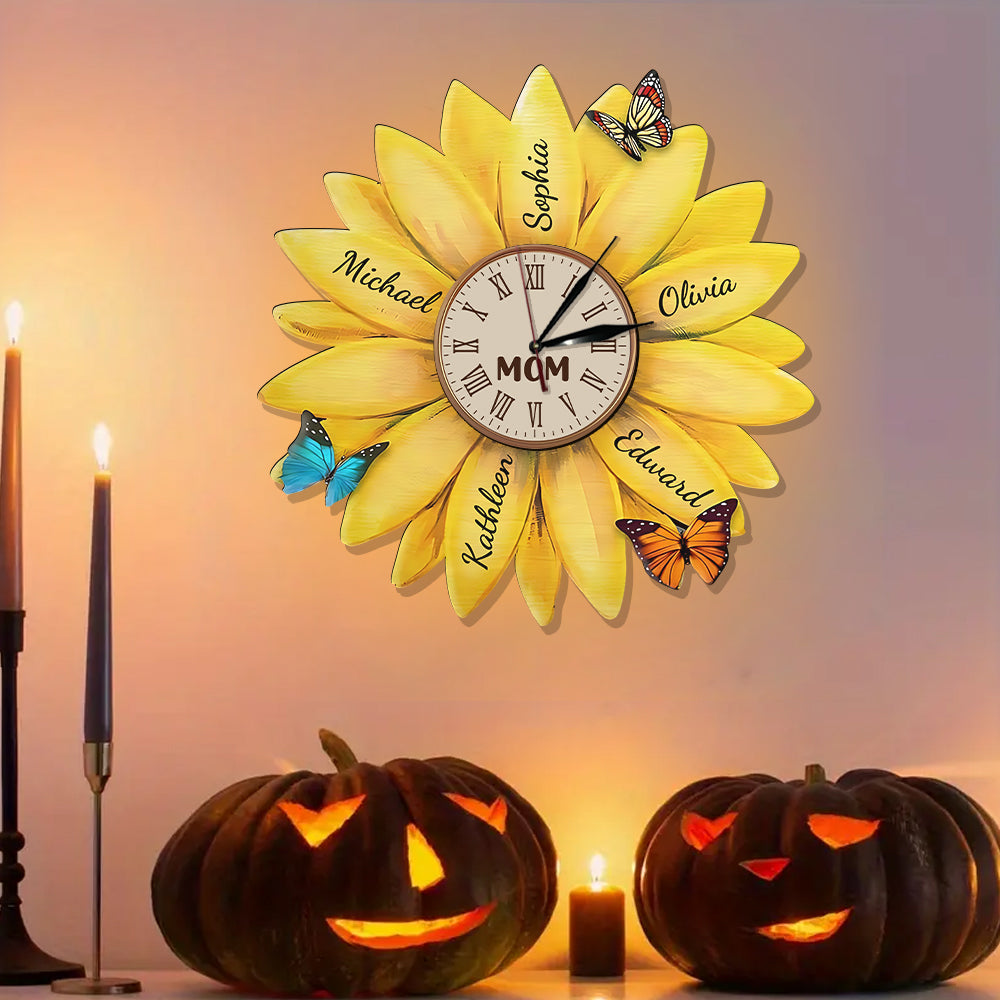 Best Mom Ever - Personalized Mother LED Light Wall Clock