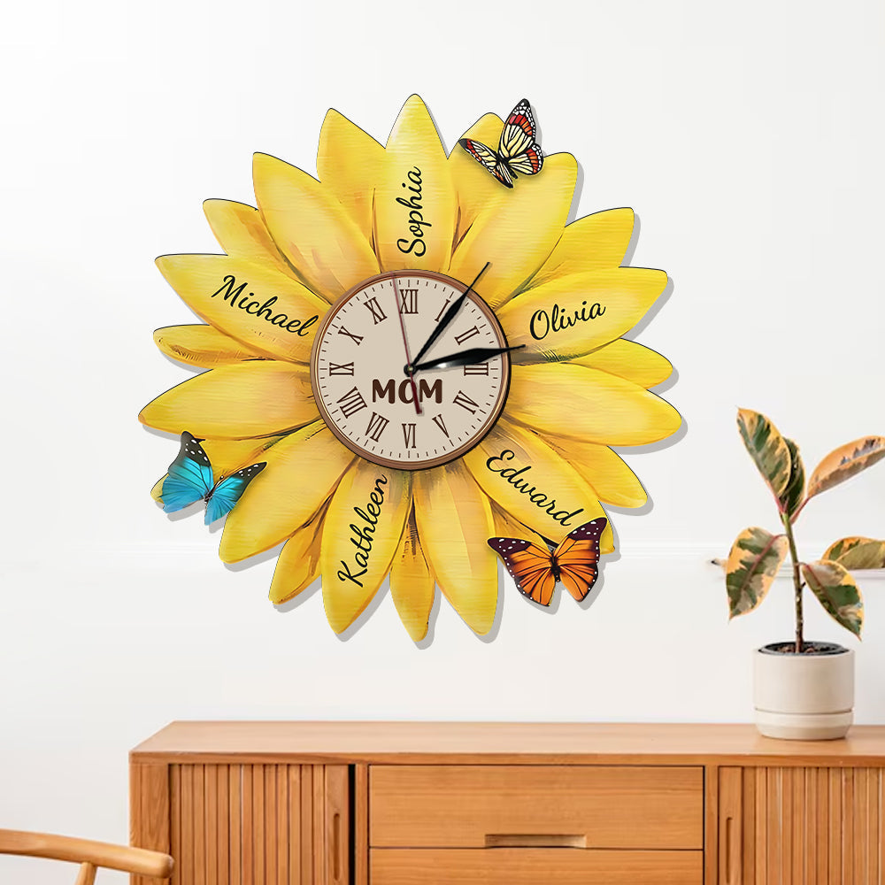 Best Mom Ever - Personalized Mother LED Light Wall Clock