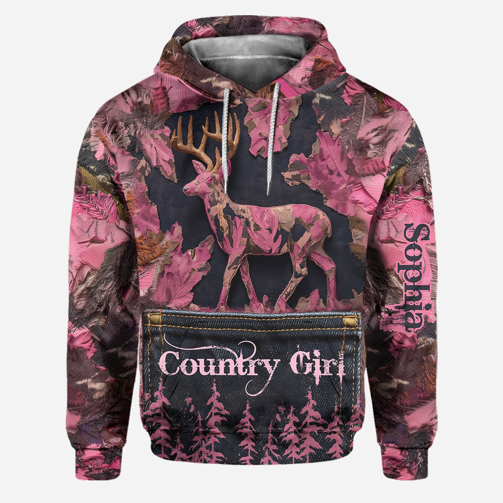 Country Girl – Personalisierter Jagd-Hoodie und Leggings