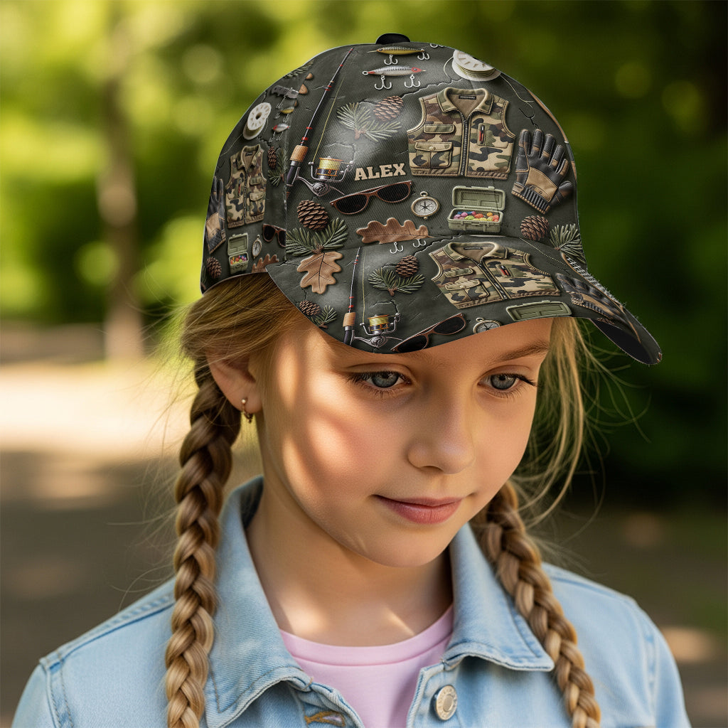 Angel-Liebhaber - Personalisierte Angel-Klassiker-Kappe