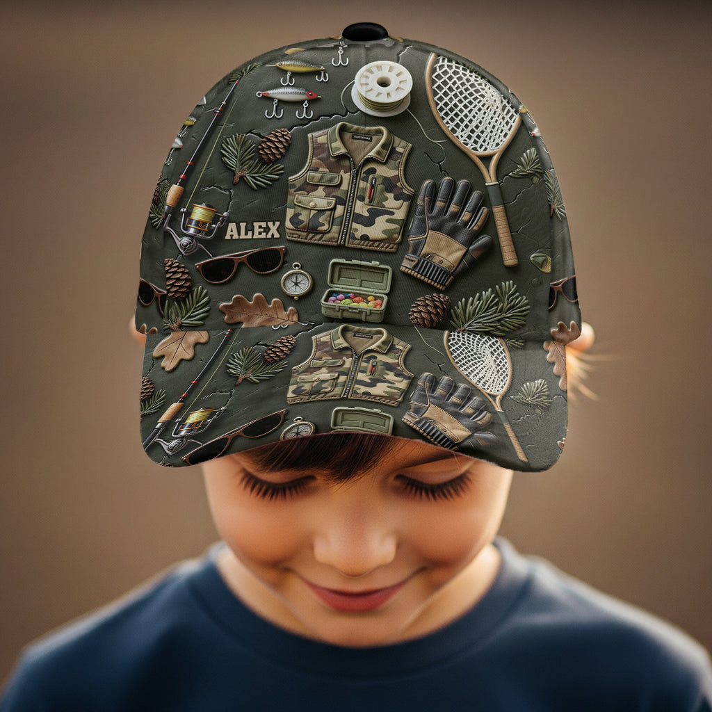 Angel-Liebhaber - Personalisierte Angel-Klassiker-Kappe