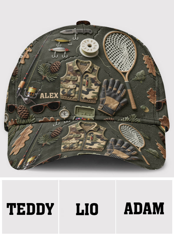 Angel-Liebhaber - Personalisierte Angel-Klassiker-Kappe