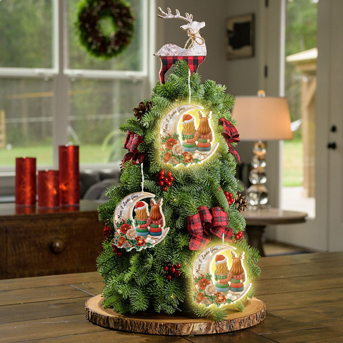 Wir lieben dich – Personalisierte LED-Lichterkette für Mutter