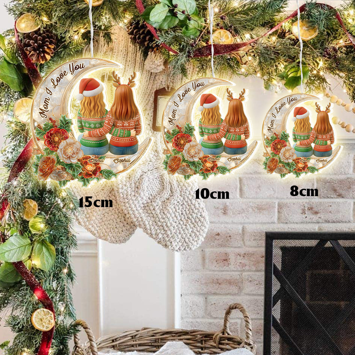 Wir lieben dich – Personalisierte LED-Lichterkette für Mutter