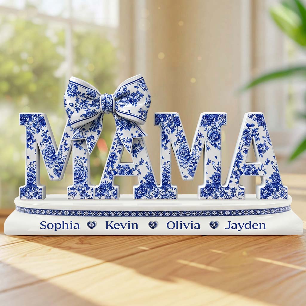 Beste Mama aller Zeiten – Personalisierte Acrylplakette in individueller Form für die Mutter
