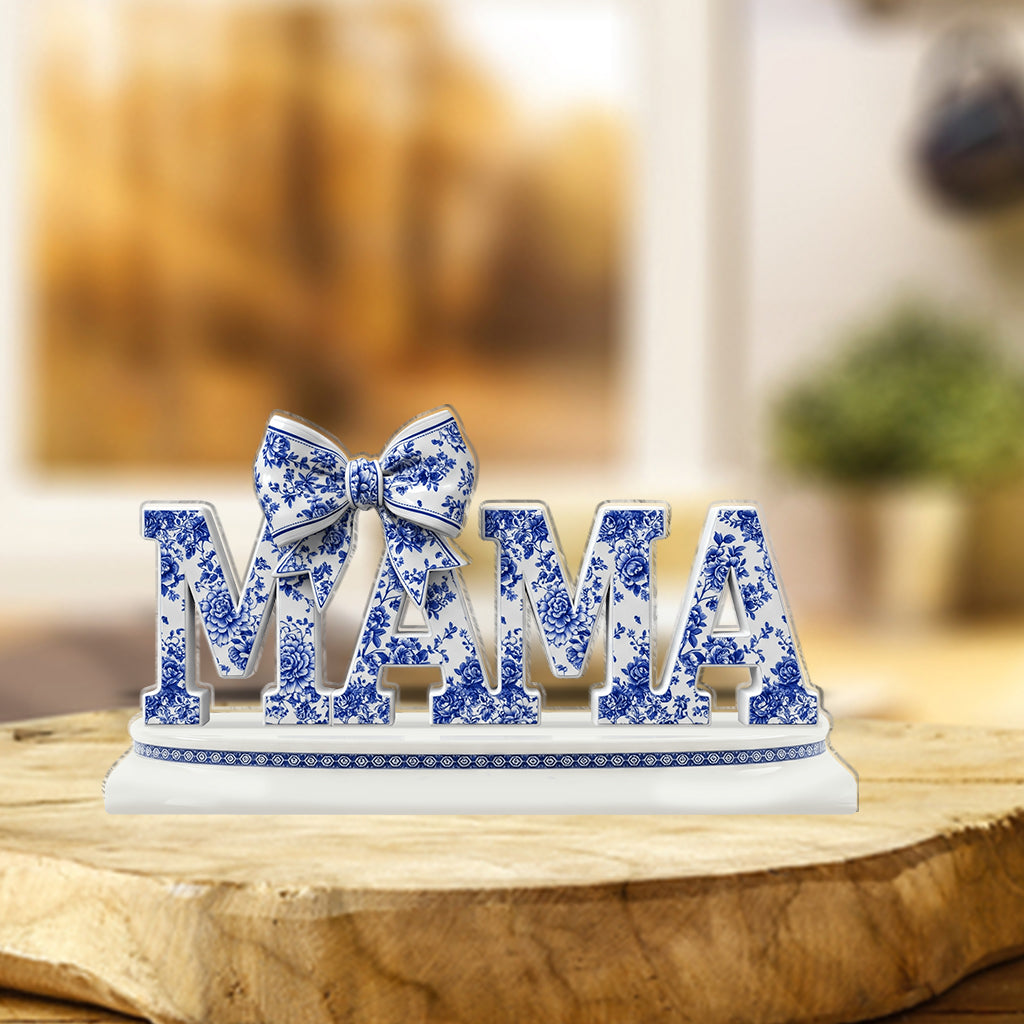 Beste Mama aller Zeiten – Personalisierte Acrylplakette in individueller Form für die Mutter