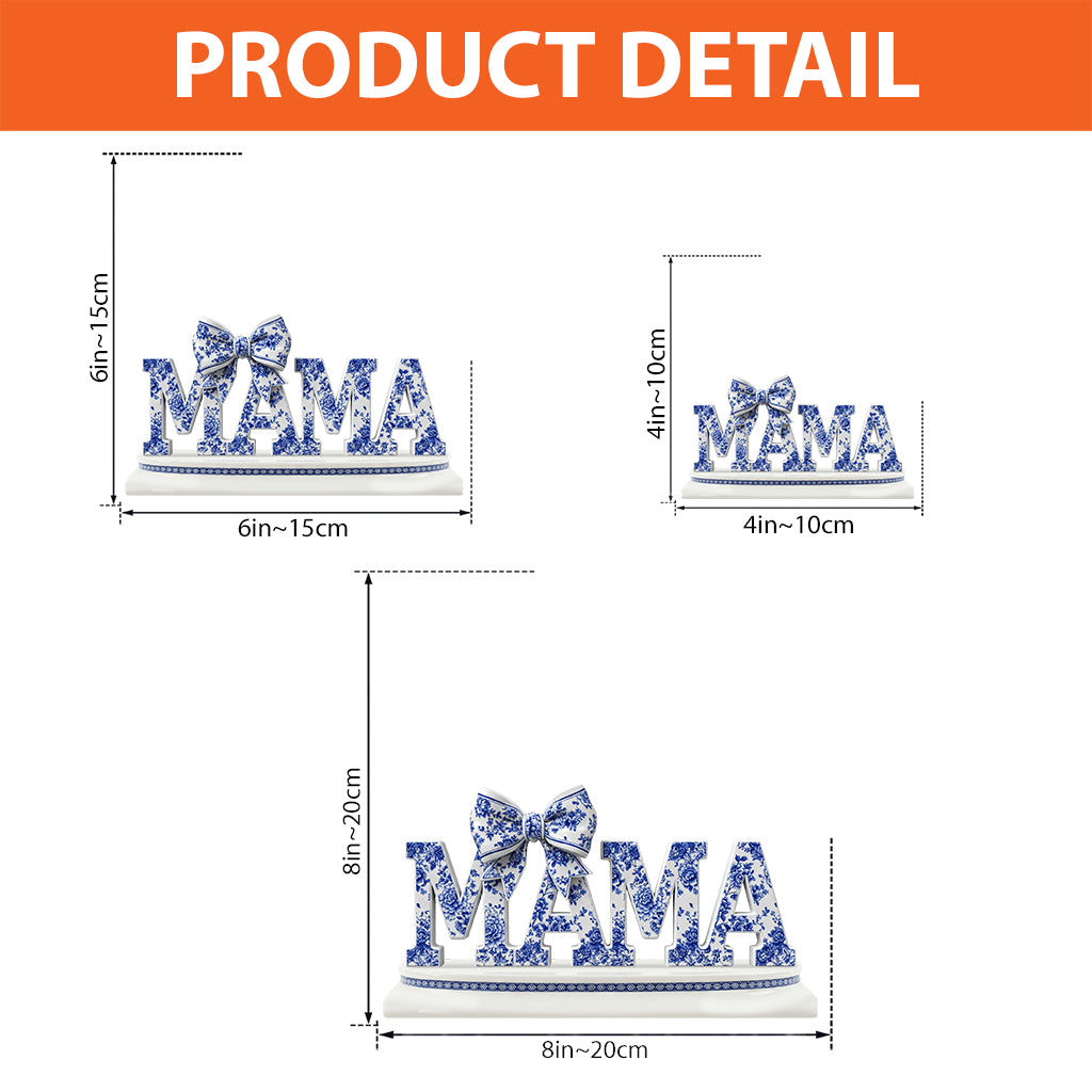 Beste Mama aller Zeiten – Personalisierte Acrylplakette in individueller Form für die Mutter