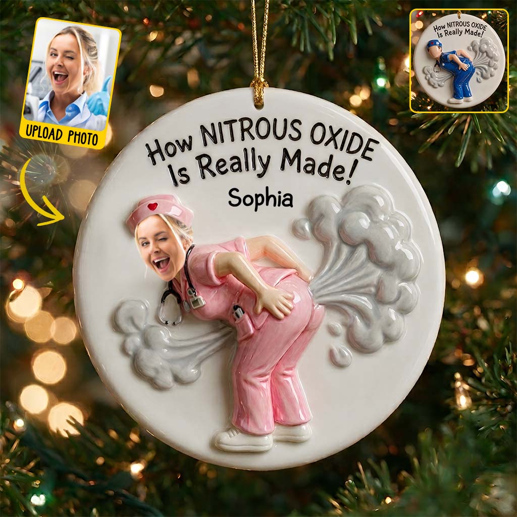 How Penicillin Is Made - Personalized Nurse Ceramic Circle Ornament