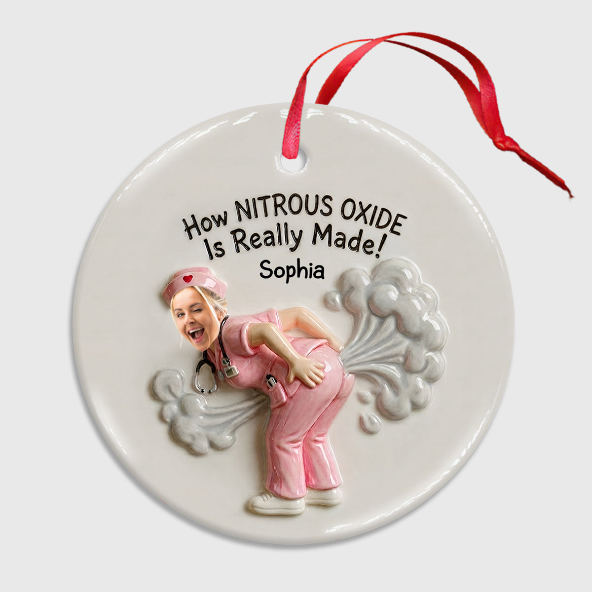 How Penicillin Is Made - Personalized Nurse Ceramic Circle Ornament