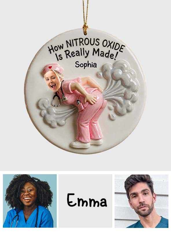 How Penicillin Is Made - Personalized Nurse Ceramic Circle Ornament