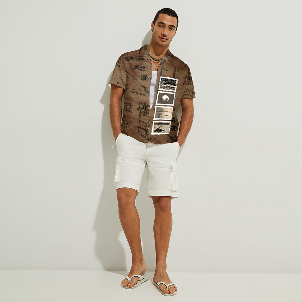 Vintage Golf mit individuellem Namen - Personalisiertes Golf-Hawaiihemd