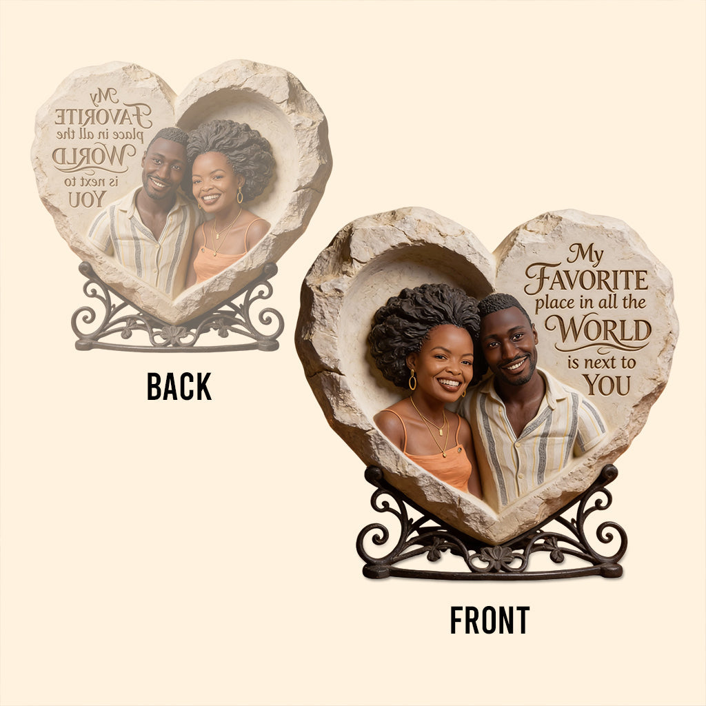 Custom From Photo My Favorite Place - Personalized Couple Custom Shaped Acrylic Plaque