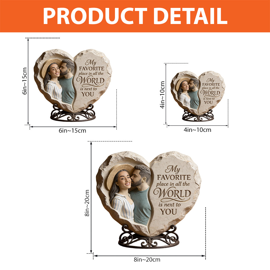 Custom From Photo My Favorite Place - Personalized Couple Custom Shaped Acrylic Plaque