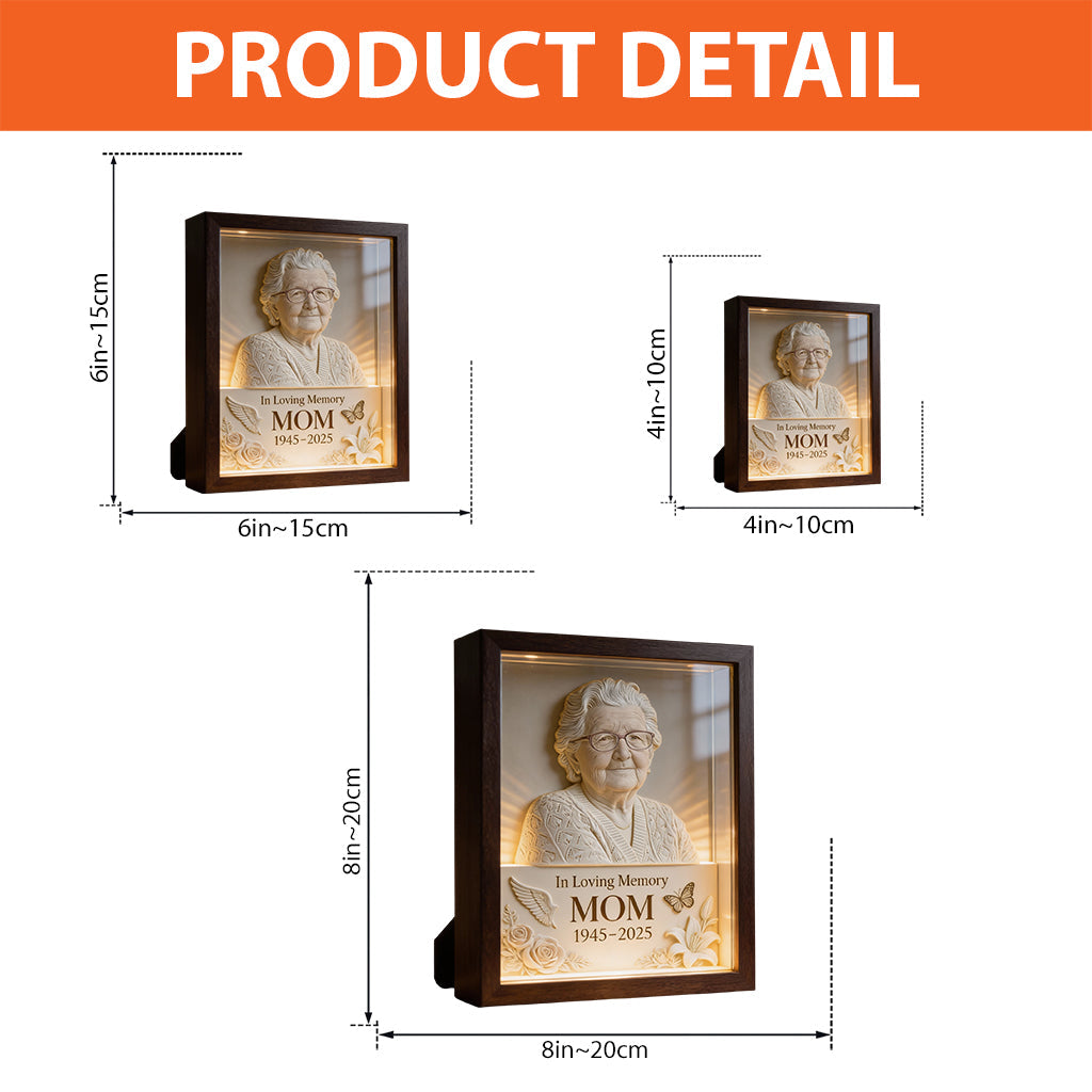 In liebevoller Erinnerung – Personalisierte Gedenktafel aus Acryl in individueller Form