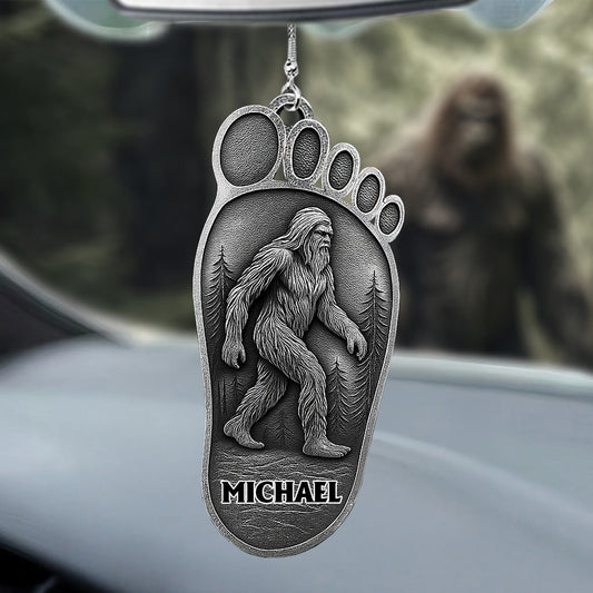 Sasquatch I Believe - Personalized Hiking Car Ornament