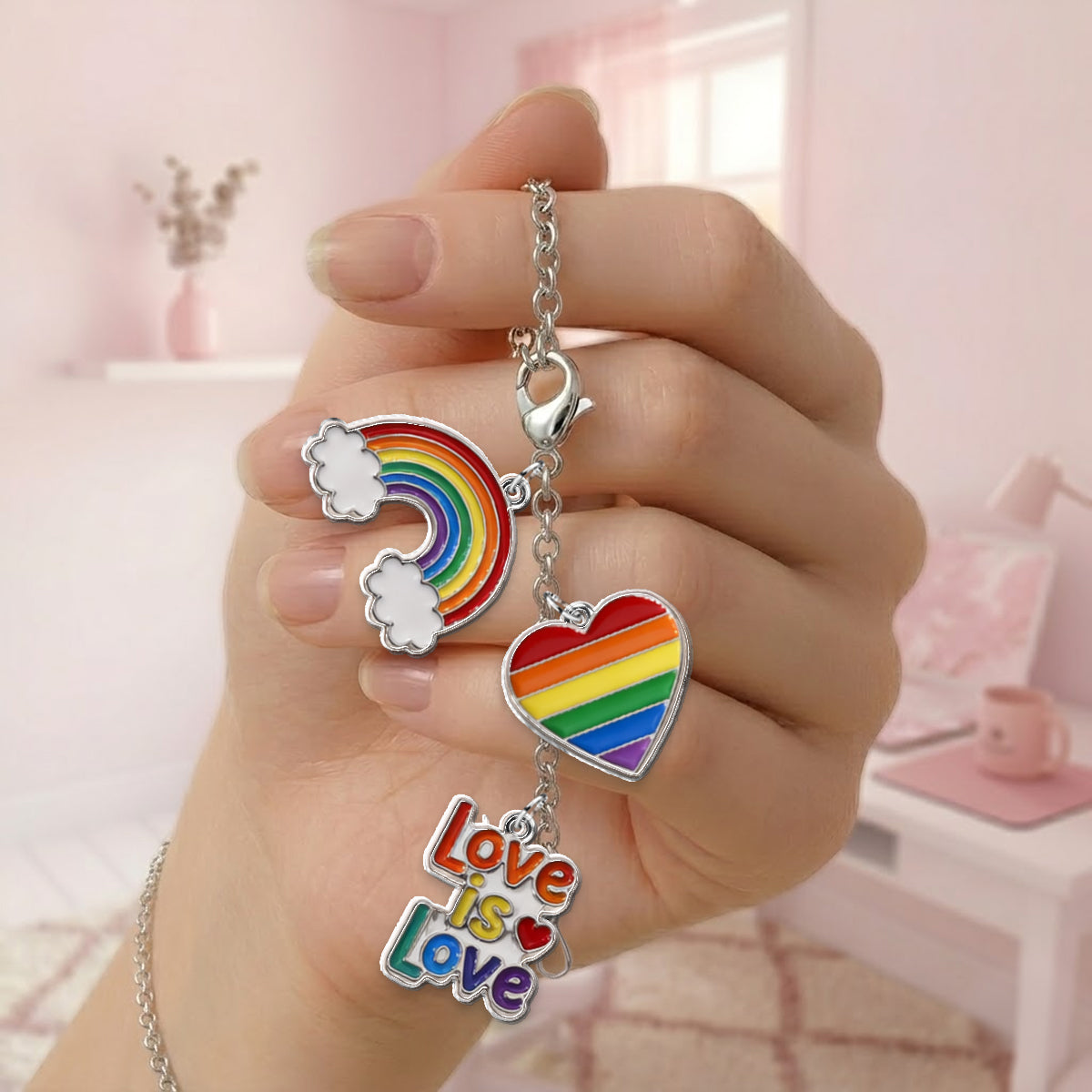 Farben von Menschen können variieren - Personalisierte LGBT Unterstützung High Top Schuhe mit Charm