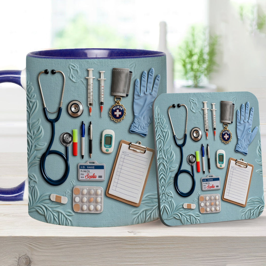 Nurse Life - Personalized Nurse Accent Mug