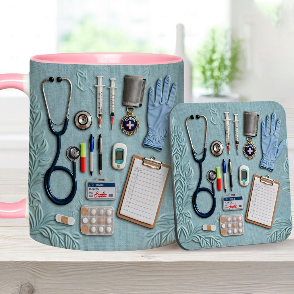 Nurse Life - Personalized Nurse Accent Mug