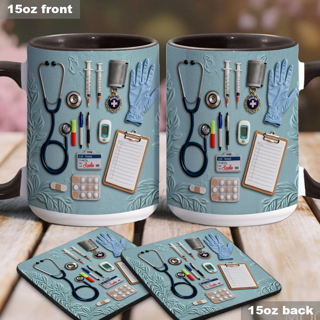 Nurse Life - Personalized Nurse Accent Mug