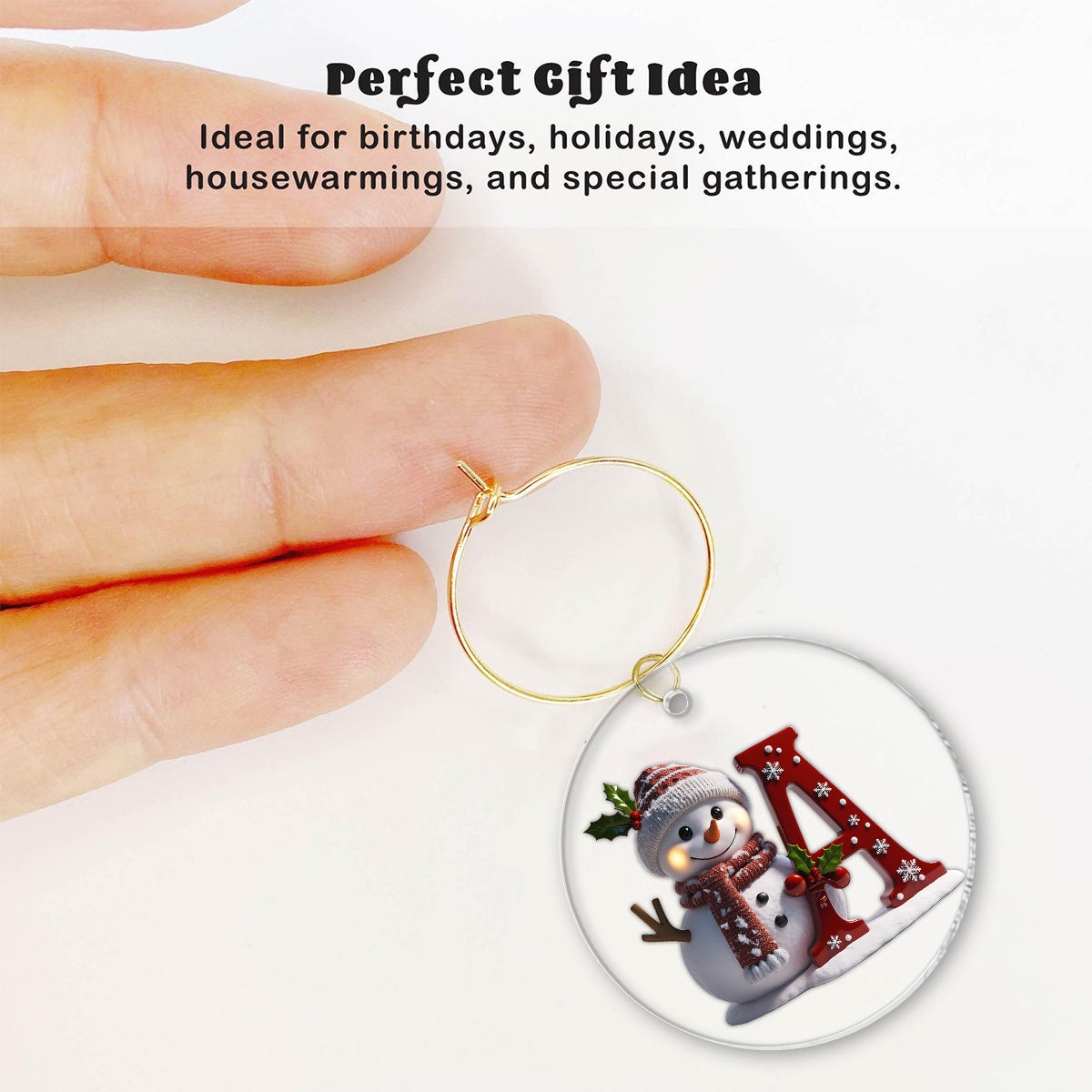 Frohe Weihnachten – Personalisiertes Familienweinglas mit langem Stiel