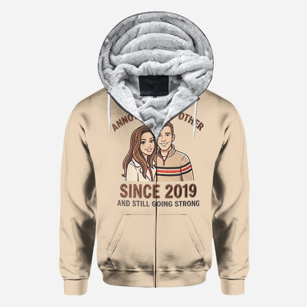 Couple Gift - Personalized Couple All Over Shirt