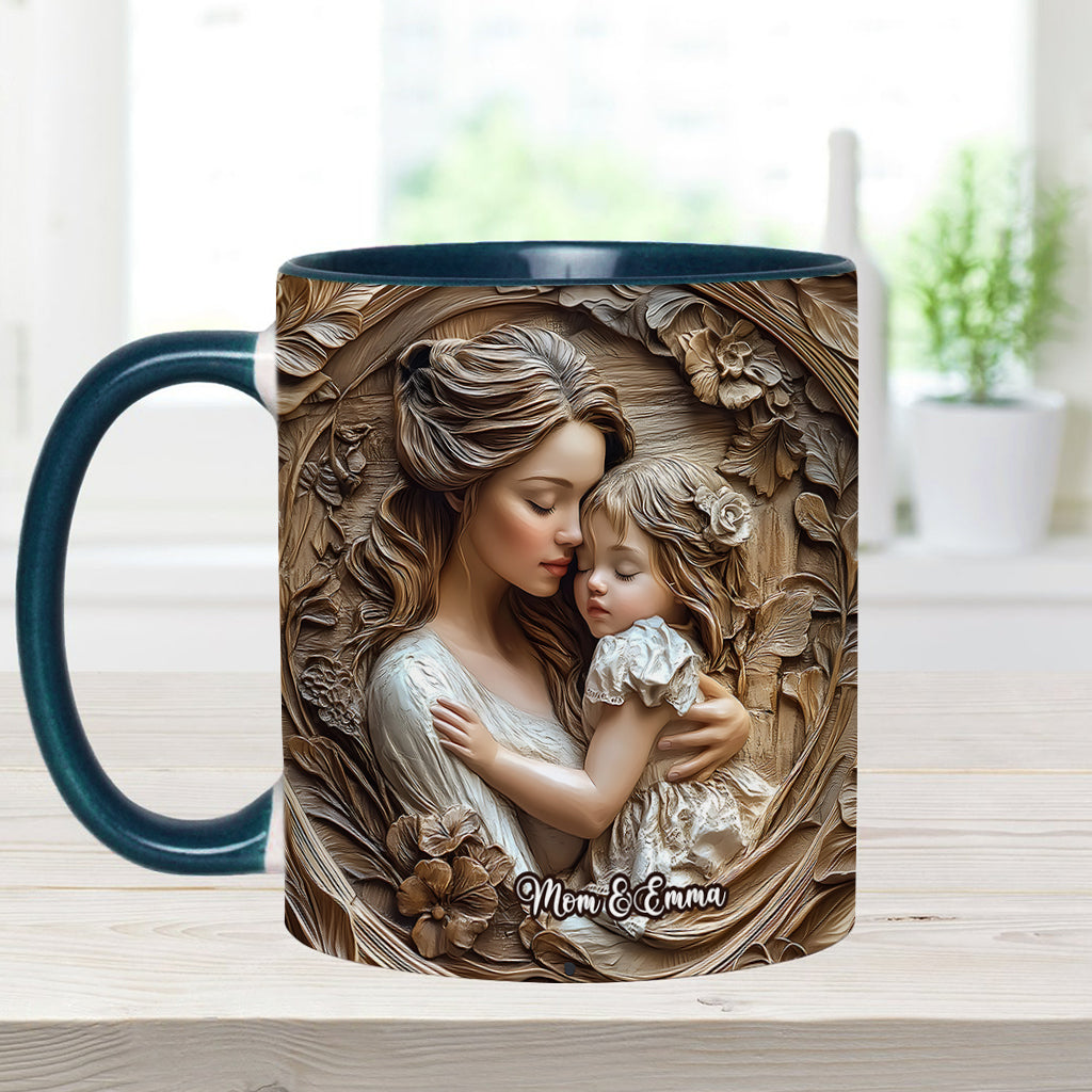 Mother And Daughter - Personalized Mother Accent Mug