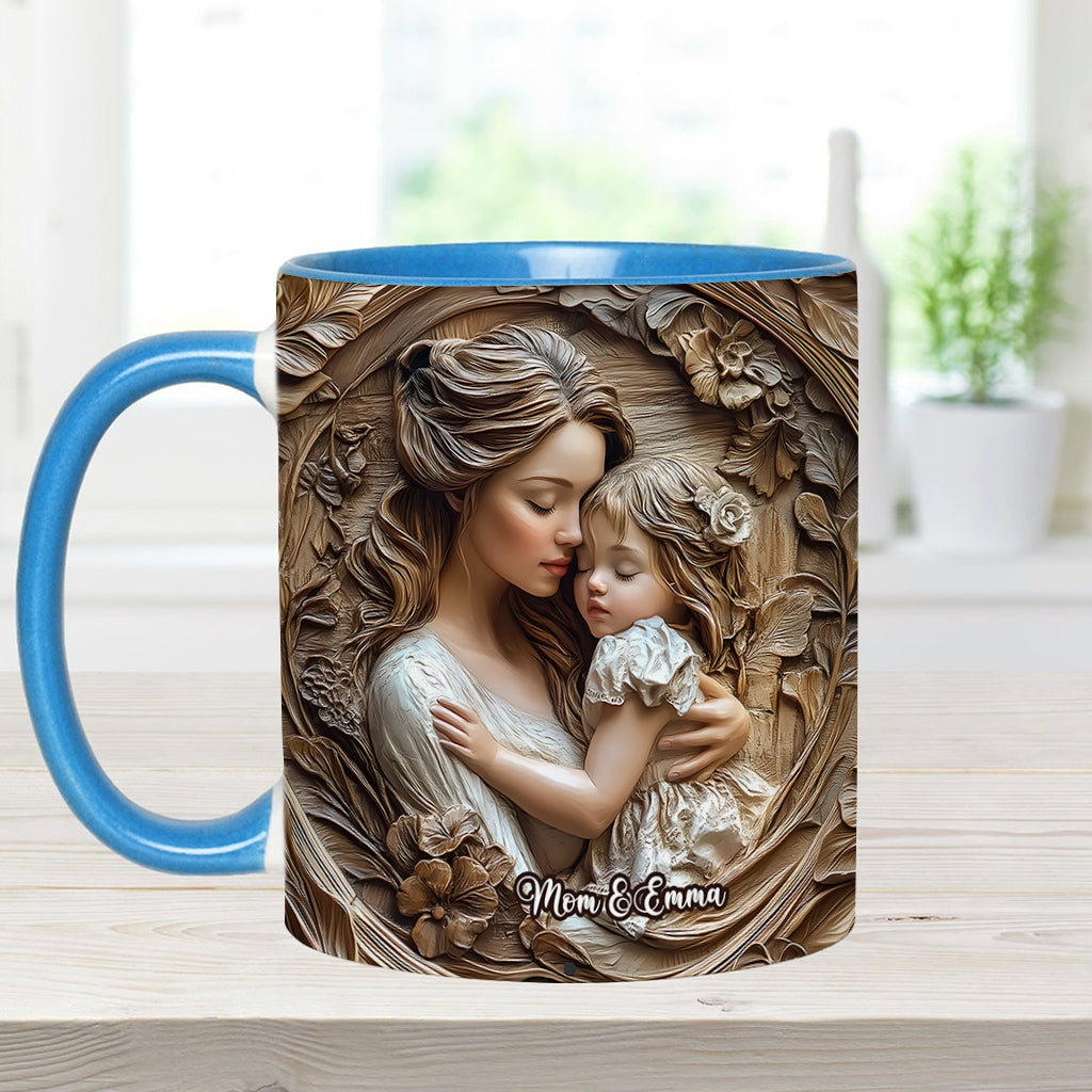 Mother And Daughter - Personalized Mother Accent Mug