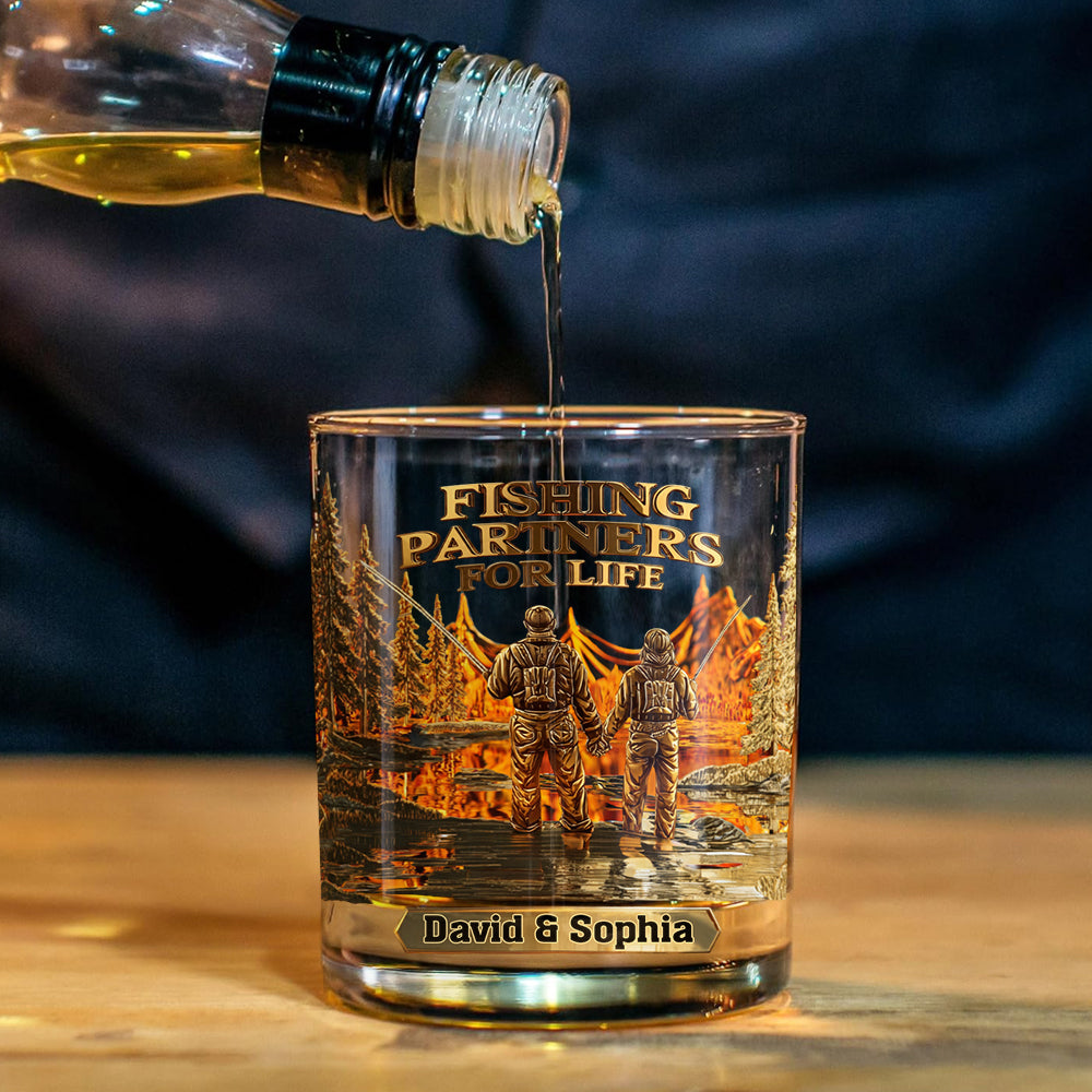 Angelpartner fürs Leben – Personalisiertes Whisky-Dekanter-Set zum Angeln