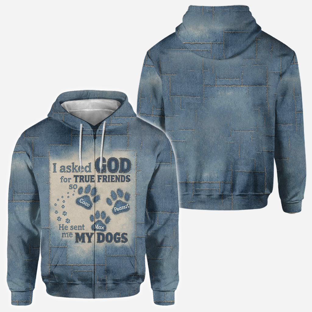 A True Friend - Personalized Dog All Over Shirt