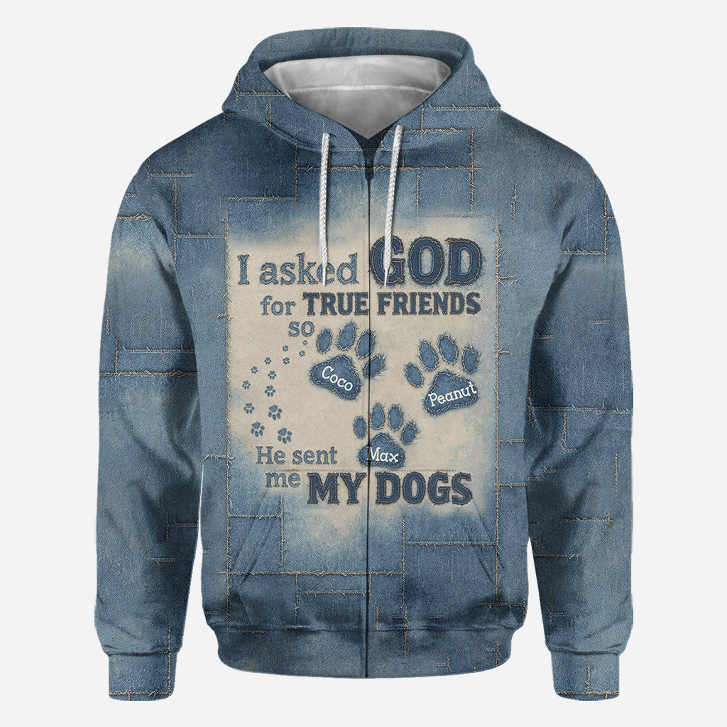 A True Friend - Personalized Dog All Over Shirt