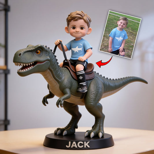 Dinosaurier- oder Einhorn-Geschenke für Kinder – personalisierte Acrylplakette in Kinderform