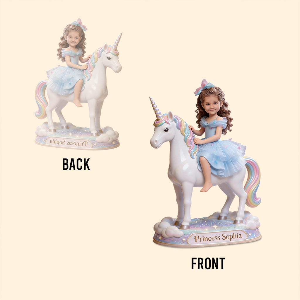 Dinosaurier- oder Einhorn-Geschenke für Kinder – personalisierte Acrylplakette in Kinderform