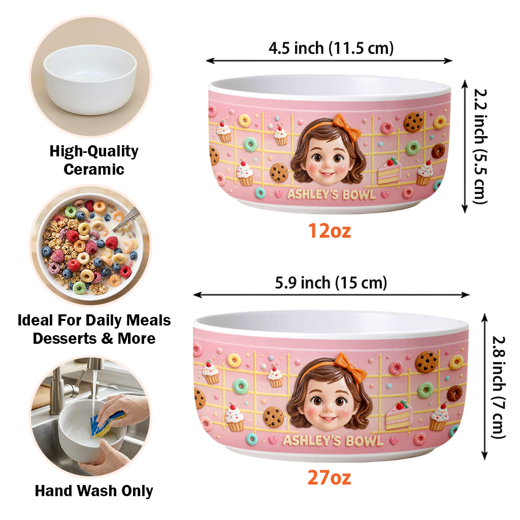 My Cereal Bowl - Personalized Kid Ceramic Bowl
