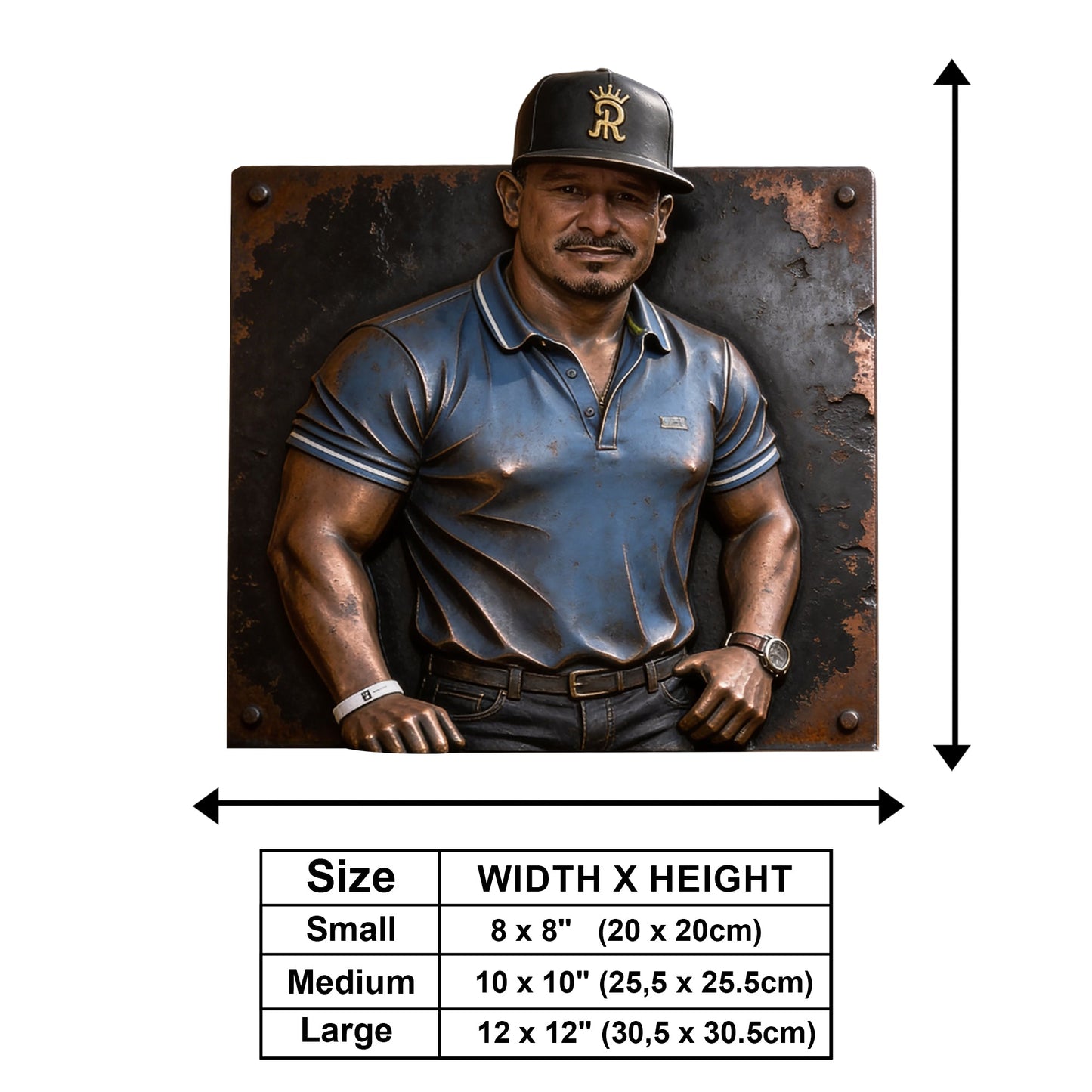 Individuelles Garagenschild nach Foto – Personalisiertes Garagenschild aus Holz zur Wandmontage
