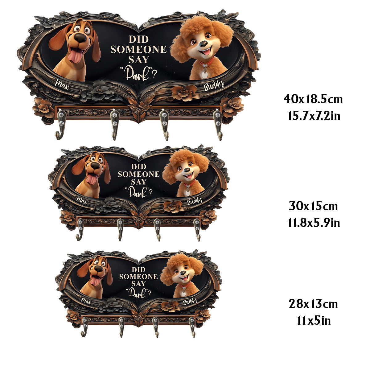 Hat da jemand „Park“ gesagt? – Personalisierter Schlüsselanhänger in Hundeform