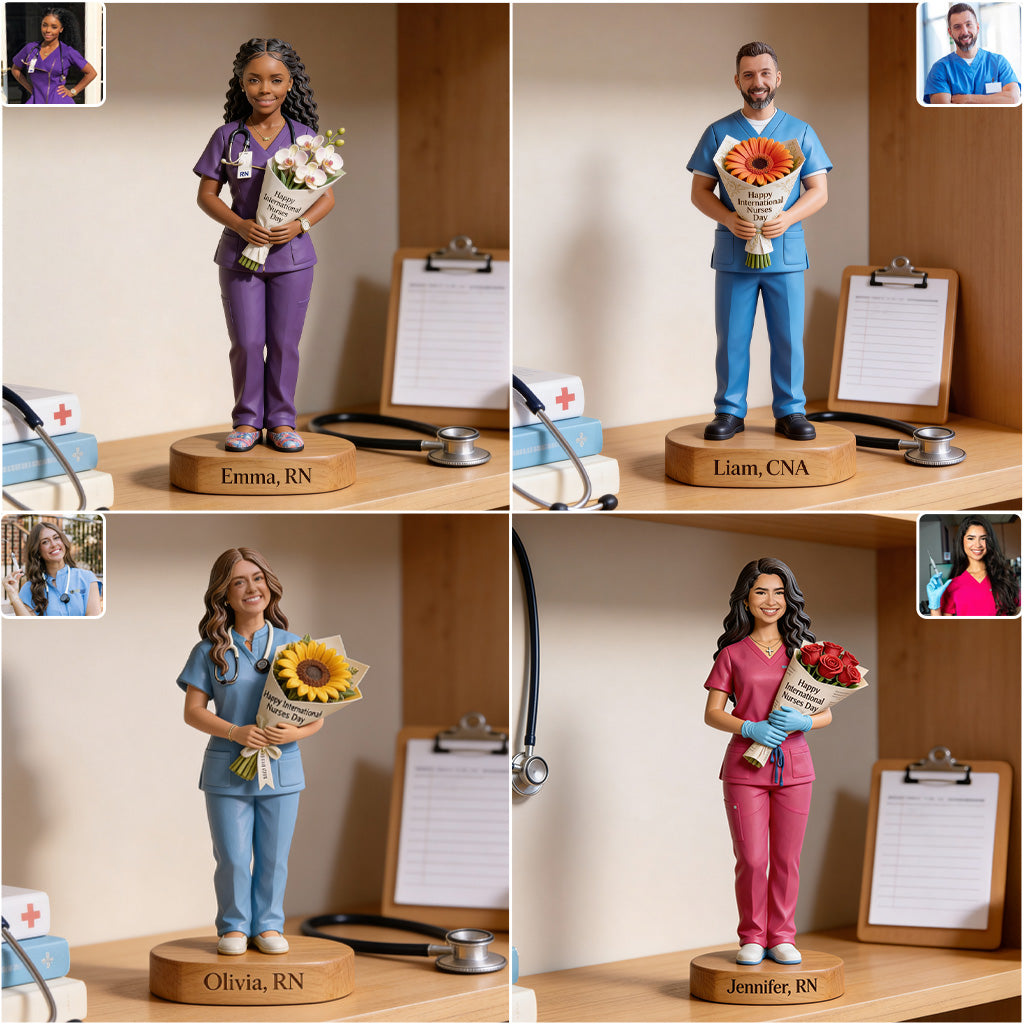 Happy International Nurses Day - Personalized Nurse Custom Shaped Acrylic Plaque