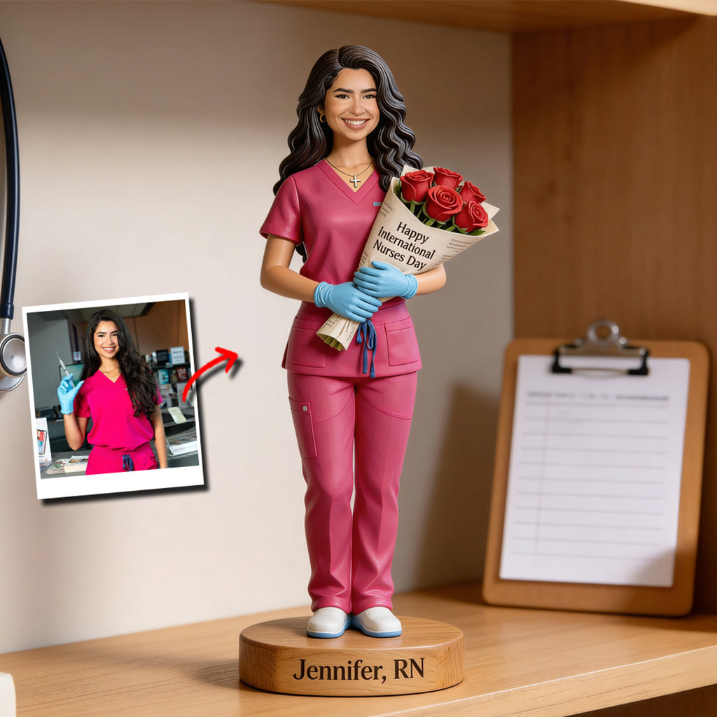 Happy International Nurses Day - Personalized Nurse Custom Shaped Acrylic Plaque