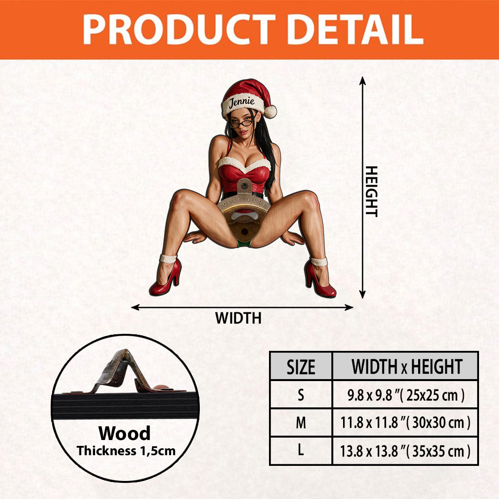 Perfektes Geschenk von Mrs. Claus - Personalisierter Würziger Flaschenöffner für Paare