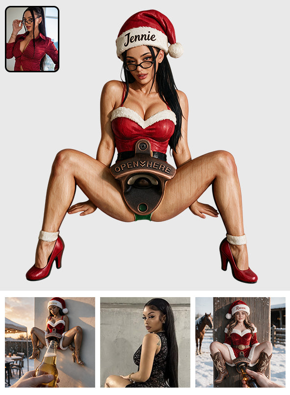 Perfektes Geschenk von Mrs. Claus - Personalisierter Würziger Flaschenöffner für Paare