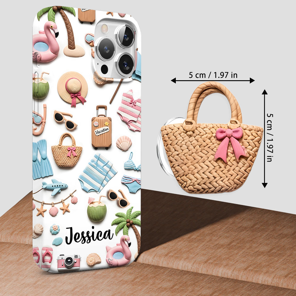 Strandliebhaberin – Personalisierte Handyhülle mit Meeresmotiv