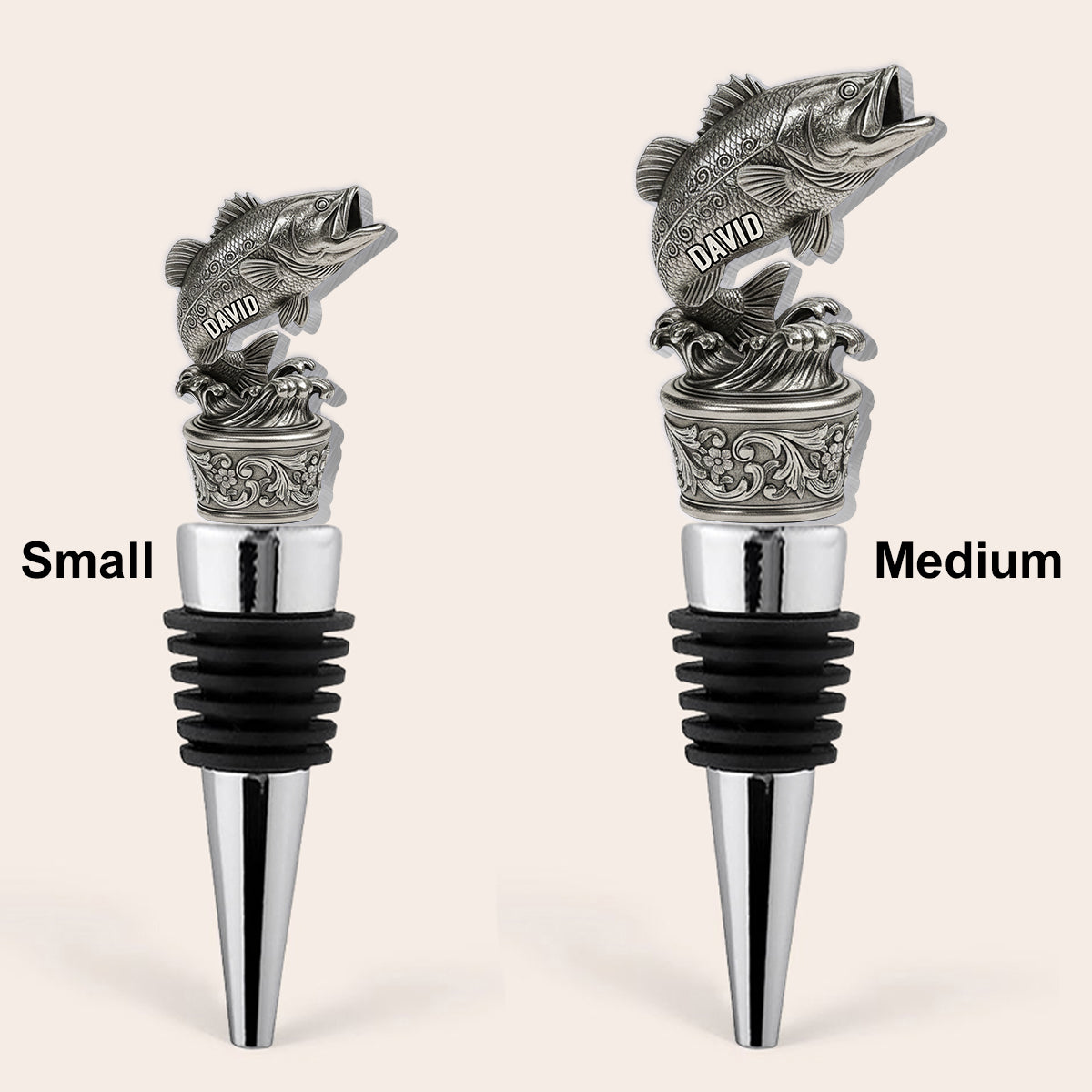 Drinking And Fishing - Personalized Fishing Bottle Stopper